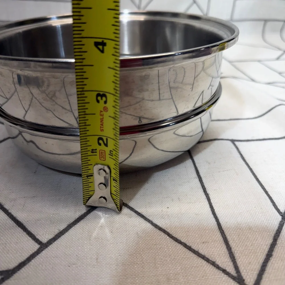 Saladmaster Steamer Basket Insert 8 Inch Silver Stainless Steel Tri-Clad 18-8